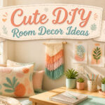 A collage of various DIY room decor ideas for 2026.